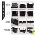 SOGA 40cm Planter Box with Legs