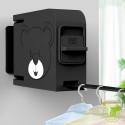 SOGA 160mm Wall-Mounted Clothes Line Dry Rack Black