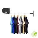 SOGA 160mm Wall-Mounted Clothes Line Dry Rack Black