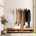 SOGA 160mm Wall-Mounted Clothes Line Dry Rack White