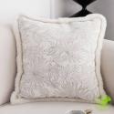 SOGA 45cm Pillow Cover French Jacquard Woven France Peony Floral Made