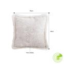 SOGA 45cm Pillow Cover French Jacquard Woven France Peony Floral Made