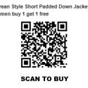 Korean Style Short Padded Down Jacket Women