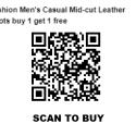 Fashion Men's Casual Mid-cut Leather Boots