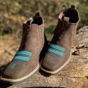 Vintage Suede Flat Heel Round Toe Martin Boots Men buy 1 get 1 free