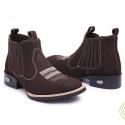 Vintage Suede Flat Heel Round Toe Martin Boots Men buy 1 get 1 free