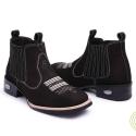 Vintage Suede Flat Heel Round Toe Martin Boots Men buy 1 get 1 free