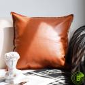 SOGA 45cm Light Luxury Urban Simulated Leather Throw Pillow