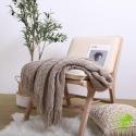 SOGA Coffee Diamond Pattern Throw Blanket