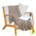 SOGA Coffee Diamond Pattern Throw Blanket