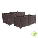 SOGA 2X 80cm Raised Planter Box Vegetable Herb Flower Outdoor Plastic