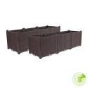 SOGA 2X 120cm Raised Planter Box Vegetable Herb Flower Outdoor Plastic
