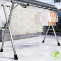 SOGA 2X 2m Portable Standing Clothes Drying Rack Foldable Space-Savin