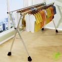 SOGA 2X 2.0m Portable Standing Clothes Drying Rack Foldable Space-Sav