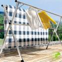 SOGA 2X 2.0m Portable Standing Clothes Drying Rack Foldable Space-Sav