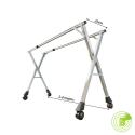 SOGA 2X 2.4m Portable Standing Clothes Drying Rack Foldable Space-Sa