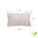 SOGA 2X 30cm Romantic French Mosley Jacquard Pillow French Jungle