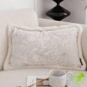 SOGA 2X 30cm Romantic French Mosley Jacquard Pillow French Jungle