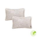 SOGA 2X 30cm Romantic French Mosley Jacquard Pillow French Jungle