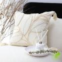SOGA 2X 45cm Wabi-sabi Cream Flower Cover & Beige Velvet Leaf Ring