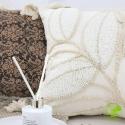 SOGA 2X 45cm Wabi-sabi Cream Flower Cover & Beige Velvet Leaf Ring