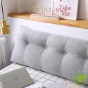 SOGA 2X 120cm Silver Triangular Wedge Bed Pillow Headboard Backrest Be