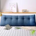SOGA 2X 150cm Blue Triangular Wedge Bed Pillow Headboard Backrest Beds