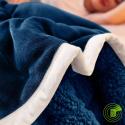 SOGA 2X Navy Blue Throw Blanket Warm Cozy Double Sided Thick Flannel C