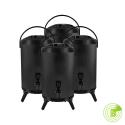 SOGA 4X 10L Stainless Steel Insulated Milk Tea Barrel Hot and Cold Bev