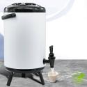 SOGA 4X 8L Stainless Steel Insulated Milk Tea Barrel Hot and Cold Beve