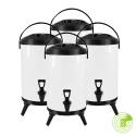 SOGA 4X 10L Stainless Steel Insulated Milk Tea Barrel Hot and Cold Bev