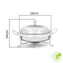 SOGA 4X Stainless Steel Round Buffet Chafing Dish Cater Food Warmer Ch