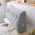 SOGA 4X 100cm Silver Triangular Wedge Bed Pillow Headboard Backrest Be