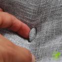 SOGA 4X 100cm Silver Triangular Wedge Bed Pillow Headboard Backrest Be