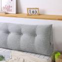SOGA 4X 150cm Silver Triangular Wedge Bed Pillow Headboard Backrest Be
