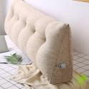 SOGA 4X 180cm Beige Triangular Wedge Bed Pillow Headboard Backrest Bed