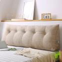 SOGA 4X 180cm Beige Triangular Wedge Bed Pillow Headboard Backrest Bed