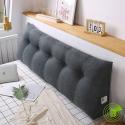 SOGA 4X 100cm Dark Grey Triangular Wedge Bed Pillow Headboard Backrest