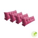 SOGA 4X 120cm Pink Triangular Wedge Bed Pillow Headboard Backrest Beds