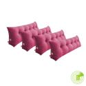 SOGA 4X 180cm Pink Triangular Wedge Bed Pillow Headboard Backrest Beds