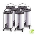 SOGA 6X 8L Portable Insulated Cold/Heat Coffee Tea Beer Barrel Brew Po