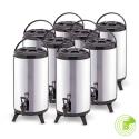 SOGA 8X 12L Portable Insulated Cold/Heat Coffee Tea Beer Barrel Brew P