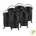 SOGA 8X 8L Stainless Steel Insulated Milk Tea Barrel Hot and Cold Beve