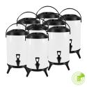 SOGA 8X 10L Stainless Steel Insulated Milk Tea Barrel Hot and Cold Bev