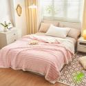 SOGA 2X Throw Blanket Warm Cozy Double Sided Thick Flannel Coverlet Fl