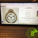 1944 Elgin B.W. Raymond railroad grade open face pocket watch