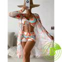 3 piece of swimsuit high waisted beach wear