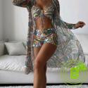 3 piece of swimsuit high waisted beach wear