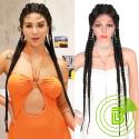 360 full lace front synthetic braided hair wigs