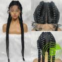 360 full lace front synthetic braided hair wigs